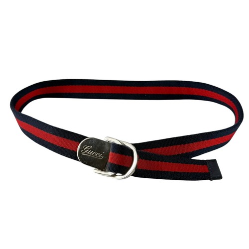 Gucci navy and red canvas - navy,