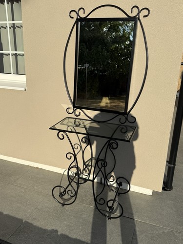 1950 wrought iron hall - wrought,