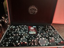 Spare Pieces  Millions Poker Chips with Case 1 Deck of Cards