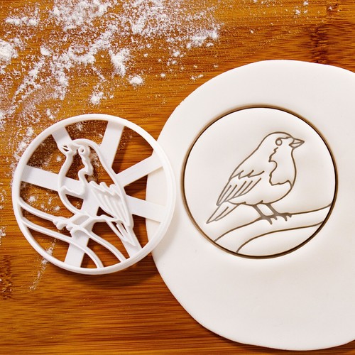Robin redbreast bird cookie - redbreast,