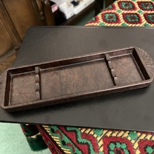 British Made Brown Bakelite Pen Tray In Good Condition