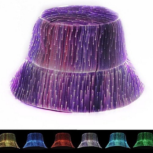 Led rave bucket hat light - bucket,
