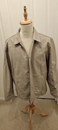 Zara mens faux leather cream - mens,