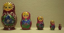 Vintage Wooden Russian