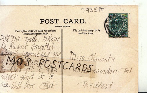 Genealogy postcard clements - genealogy,