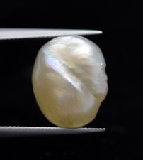 Loose Uneven Shape 12x10 mm 6.93 100% Certified Natural Basra Pearl Gemstone
