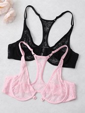 2PCS Front-fastened Bras Women