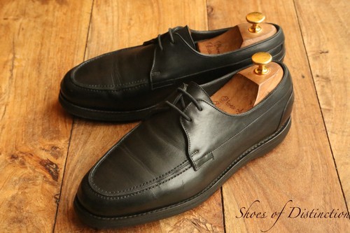 John lobb black leather boat - john,