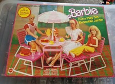 Barbie Patio Play Set With Box 1986
