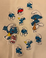 10 X Original Smurfs Stickers