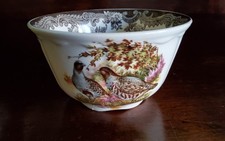 1 x Vintage Royal Worcester Palissy Game Series open sugar bowl
