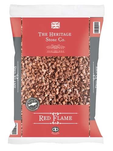 Deco pak red flame gravel - red, 14mm