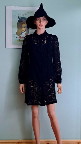 Primark black lace shirt - primark, dress