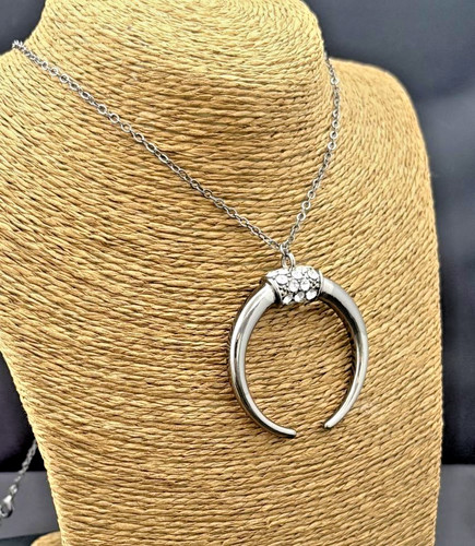 Gunmetal chain necklace - , &