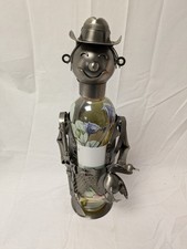 Novelty Metal Wine Bottle