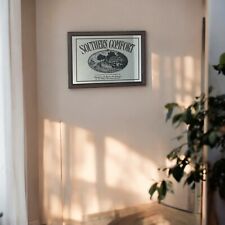 Southern Comfort Whiskey Style Wooden Framed Small Mirror | Pub Mirror 33x23 cm