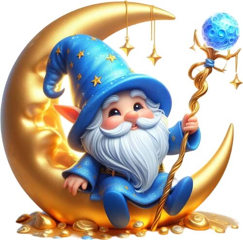 Colour magic garden - magic, blue