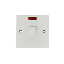 Double Pole Switch with Neon Indicator 20 Amp Water Heater