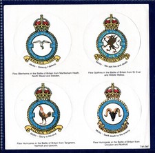 RAF SQUADRON BADGES - Sheet with 4 badges
