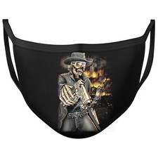 Darkwear SMOKING GUN Face Mask Washable Breathable Reusable Fire Tribal Skull 