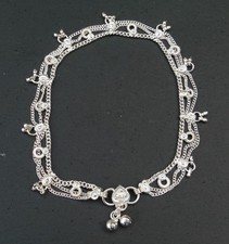 Silver Coloured Anklet Indian