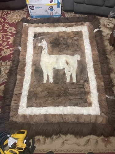 Vintage rare alpaca llama fur - alpaca,