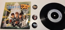 The Stray Cats - (She's) Sexy And 17 (7" Single 1983) with some badges