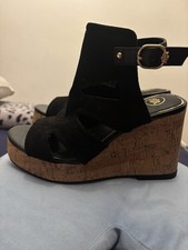 River Island High Wedge Black