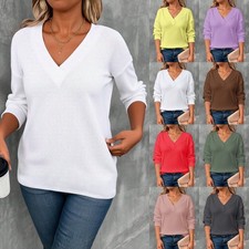 UK Ladies Jumper Tops Loose