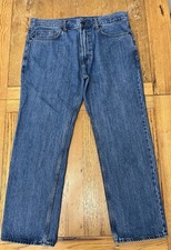 M&S Men’s Regular Straight Jeans W38 L29 Med Blue