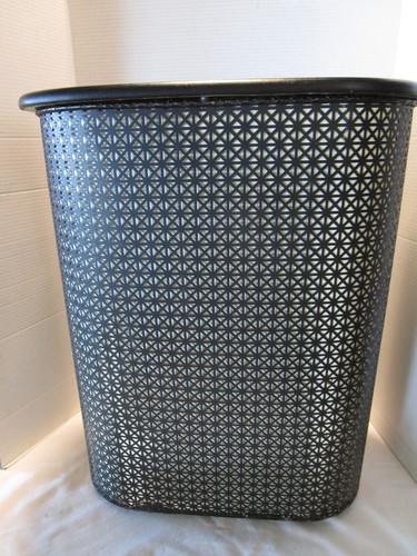 Vintage metal mesh hamper - vintage,