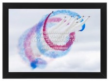 RAF RED ARROWS PHOTO PRINT ALL SIZES FRAMING 2024 ROYAL AIR FORCE AVIATION c