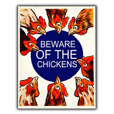 METAL SIGN WALL PLAQUE "Beware