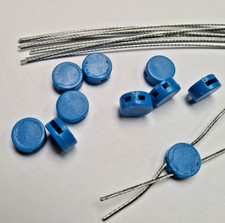 10x 10mm ROUND PLASTIC METER