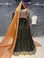 Umsha By Uzma Bridal Lehnga Pakistani mendhi Lengha Choli