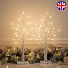 2 Pack LED Twig Birch Table