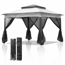 Pop gazebo with mesh sides - gazebo,