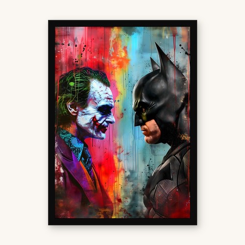 Batman joker graffiti art - batman,