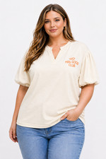 Plus Size V-Neck Top
