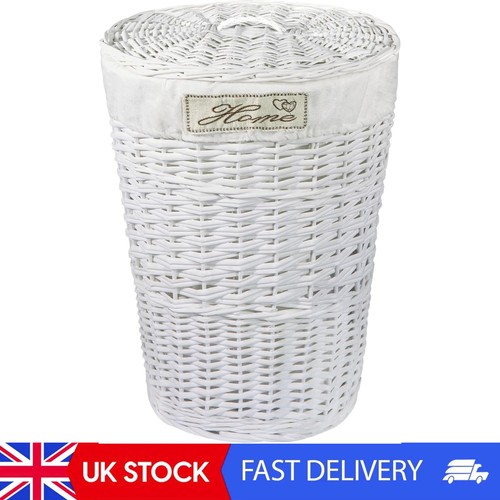 Wicker oval laundry basket - oval,