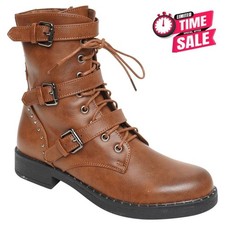 Womens Lace Up Ankle Boots
