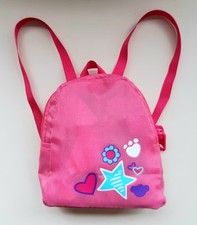 Build A Bear Toy / Bear Pink Zipped Rucksack / Backpack