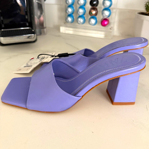 Zara women purple leather - women’s,