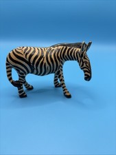 Hand Carved Wooden Zebra