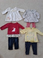 Girls 3-6 Months Clothing Bundle. Disney Store Dress, Next Jeans, Leggings, Tops