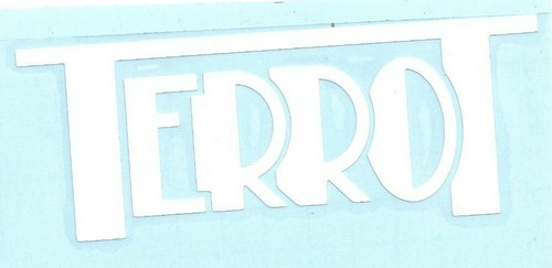 Terrot white vinyl sticker - vinyl,