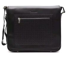 Billionaire Couture Monogram Leather Messenger Bag Black 