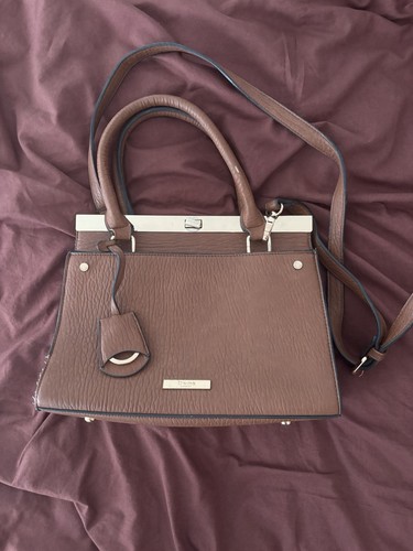 Dune tan faux leather handbag - faux,