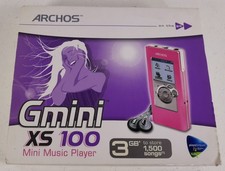ARCHOS GMINI XS100 Pink (4 GB) Digital Media Player MP3 - Boxed, Unused