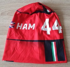 New, Lewis Hamilton Number 44 Red Ferrari F1 Beanie Hat. Ham44